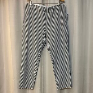 a new day Women's Black and White Striped Pants